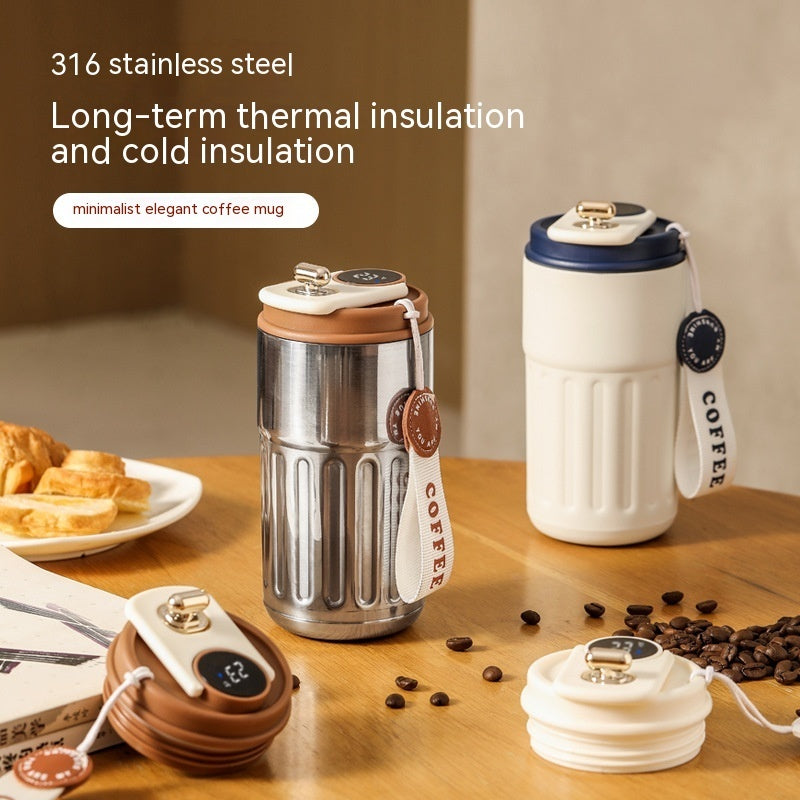 Double-Walled Vacuum Insulated Coffee Cup