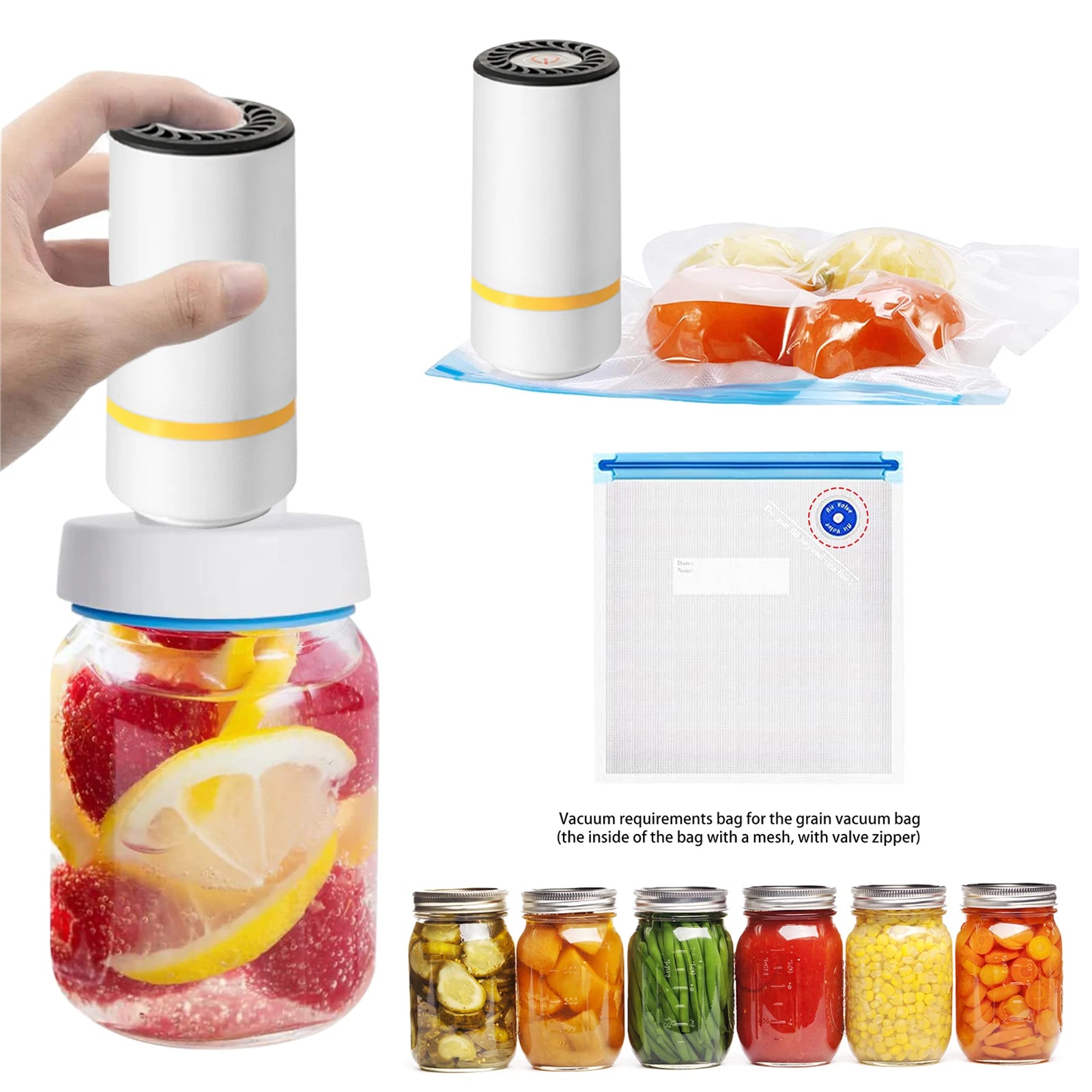 Portable Handheld Vacuum Sealer - Your Food Freshness Companion