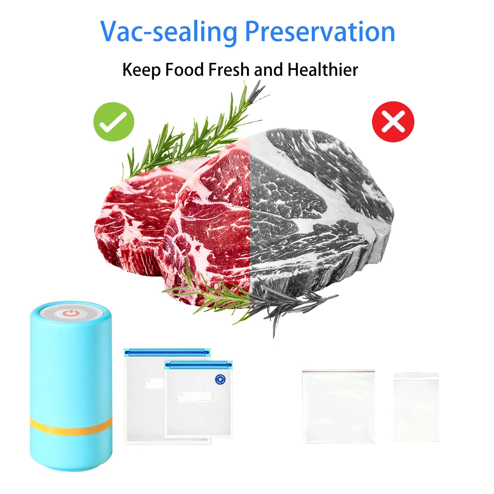 Portable Handheld Vacuum Sealer - Your Food Freshness Companion